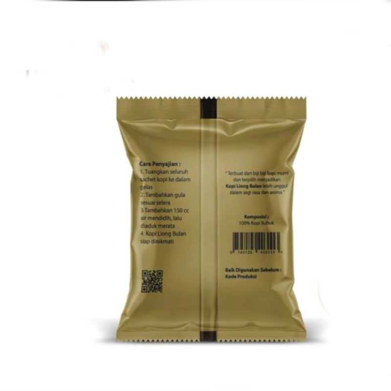 Kopi Liong Bulan Tanpa Gula 8 Gr (Isi 30 Sachet) 4