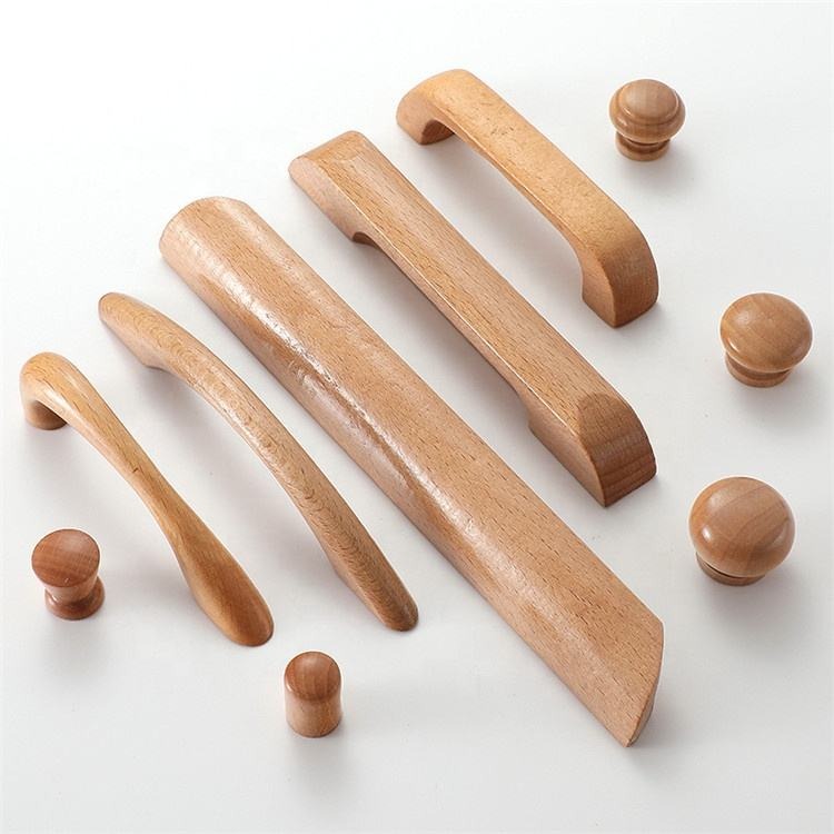 Wood Handle for Cabinet Drawer - Small