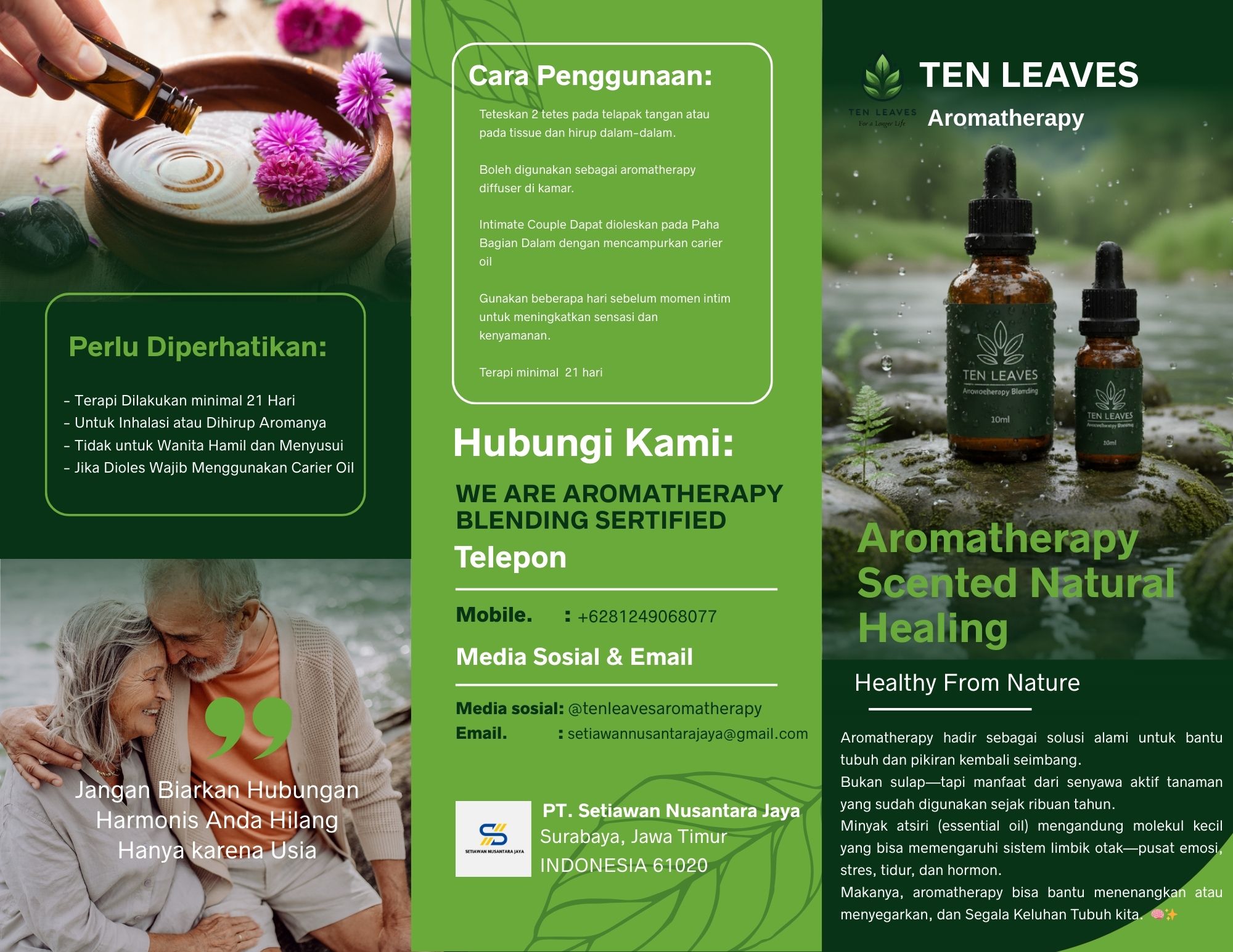 Aromatherapy Harmony Blend TEN LEAVES  For Perimenopause  4