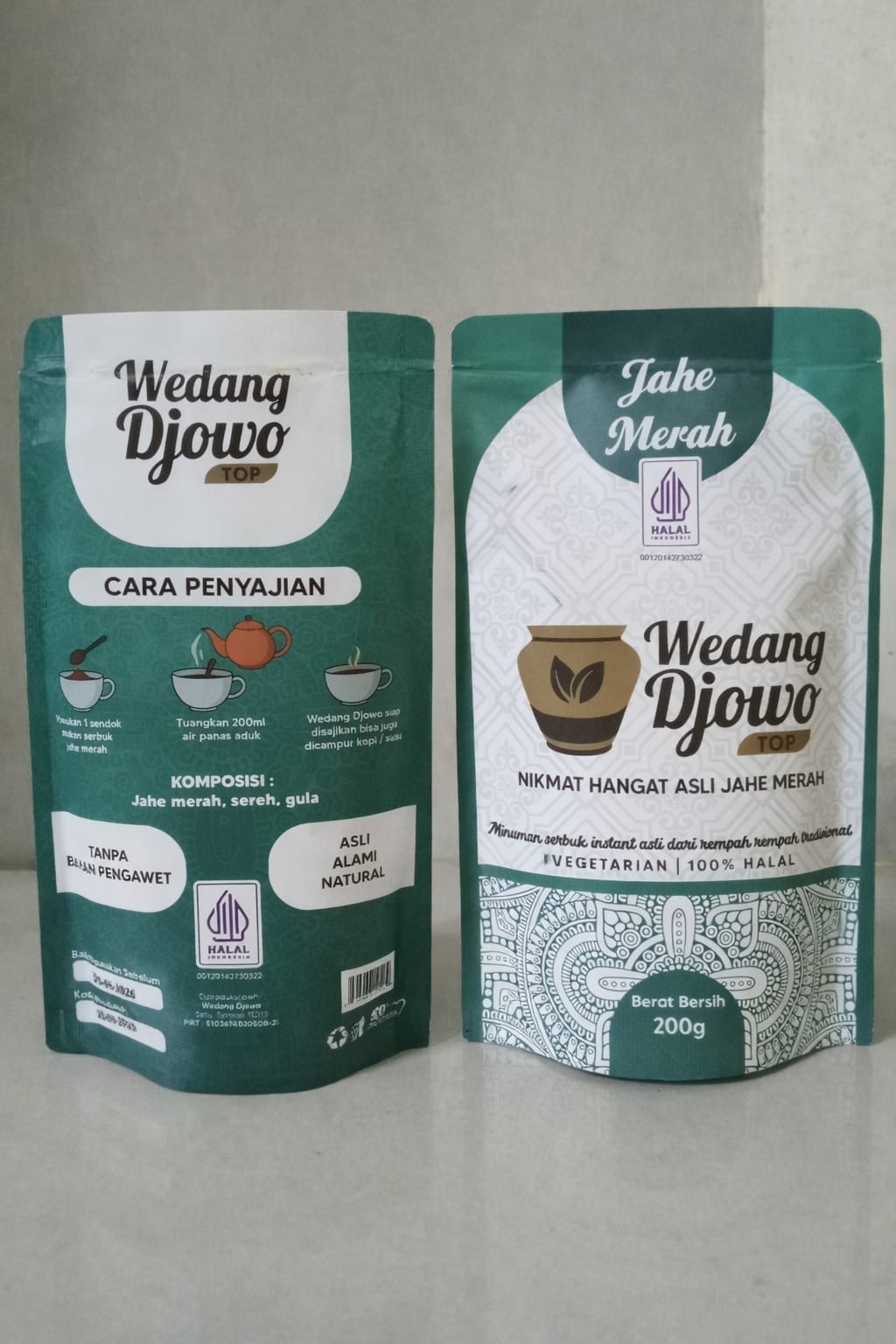 WEDANG DJOWO minuman herbal instant Jahe merah / Kunyit asam  3