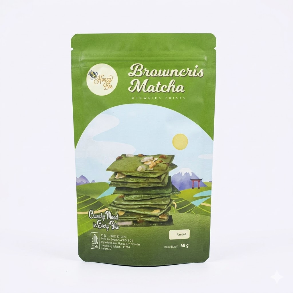 ALIYA'S COOKIES Brownies cripsy matcha 68gr