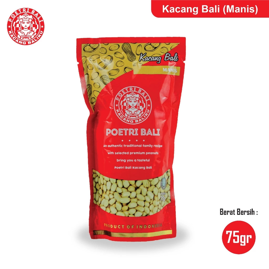 Poetri Bali - Kacang bawang 75g All variant 3