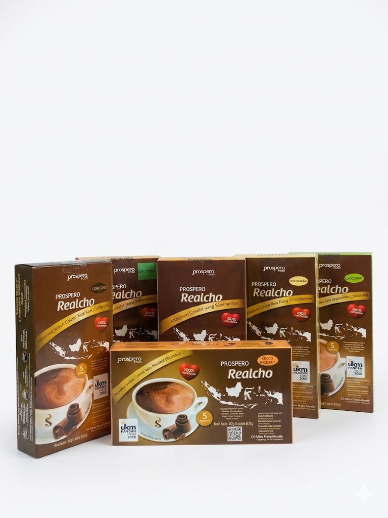Prospero realcho minuman serbuk chocolate 5x25gr