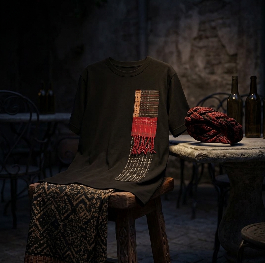 Kaos aksen Tenun Baduy 4