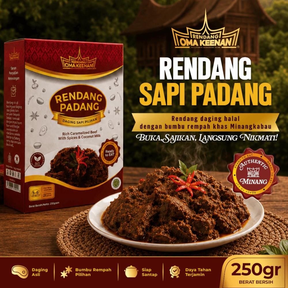 Rendang Daging Sapi Oma keenan 250 gr
