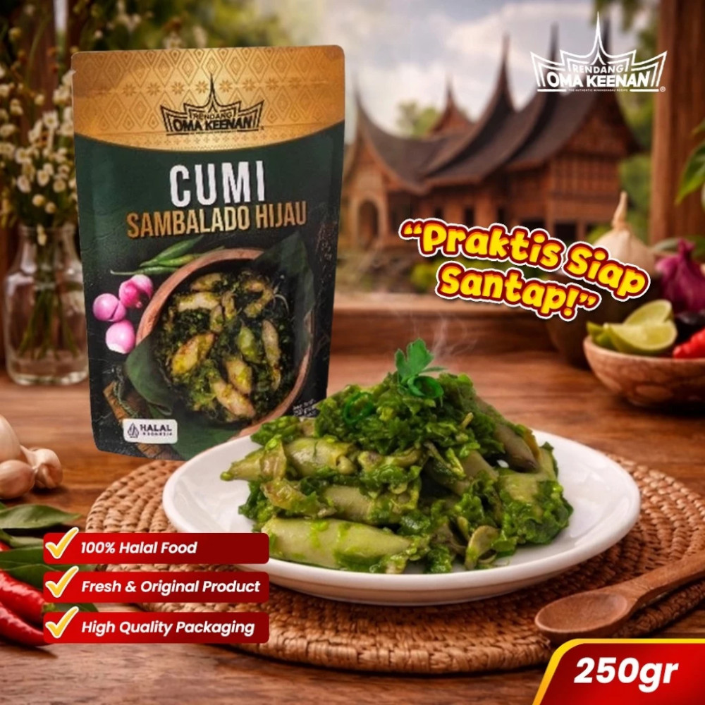 Cumi Sambalado Hijau Oma keenan250 gr 2