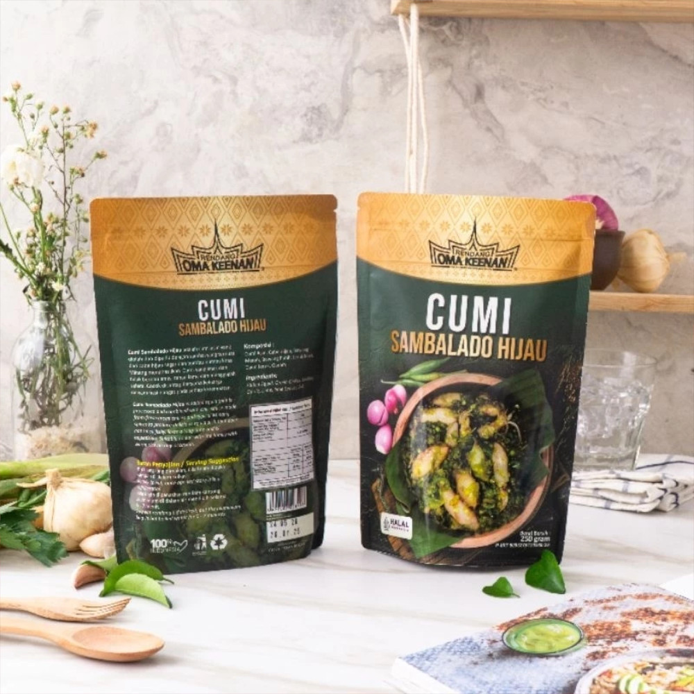 Cumi Sambalado Hijau Oma keenan250 gr 3