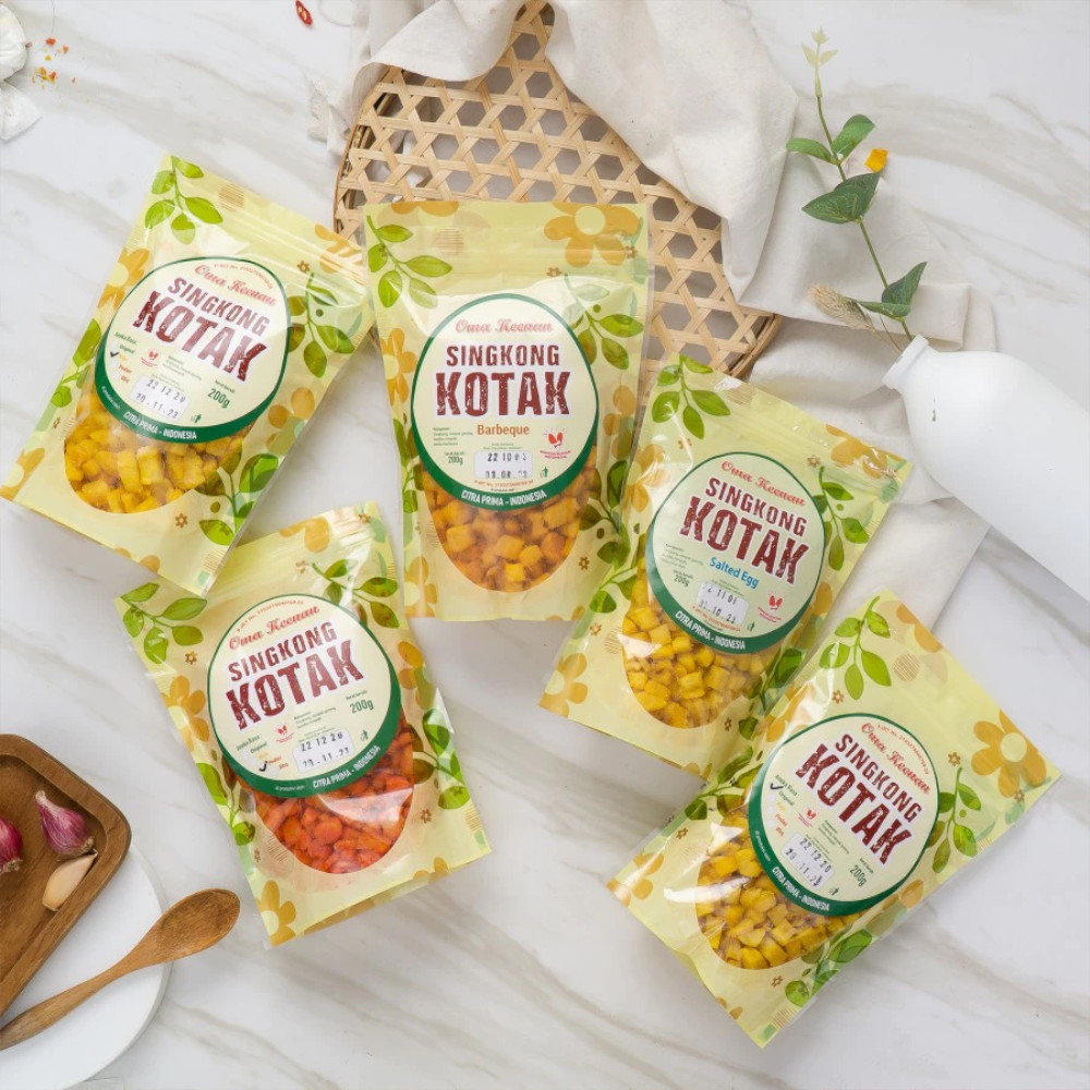 Camilan keripik singkong kotak 200gr 2