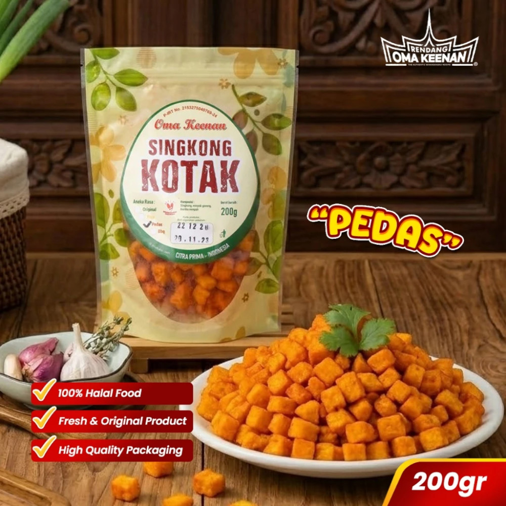 Camilan keripik singkong kotak 200gr 4
