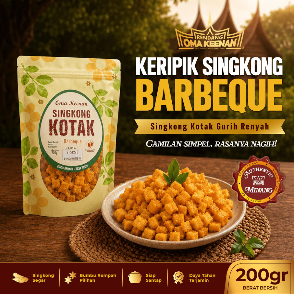 Camilan keripik singkong kotak 200gr 5